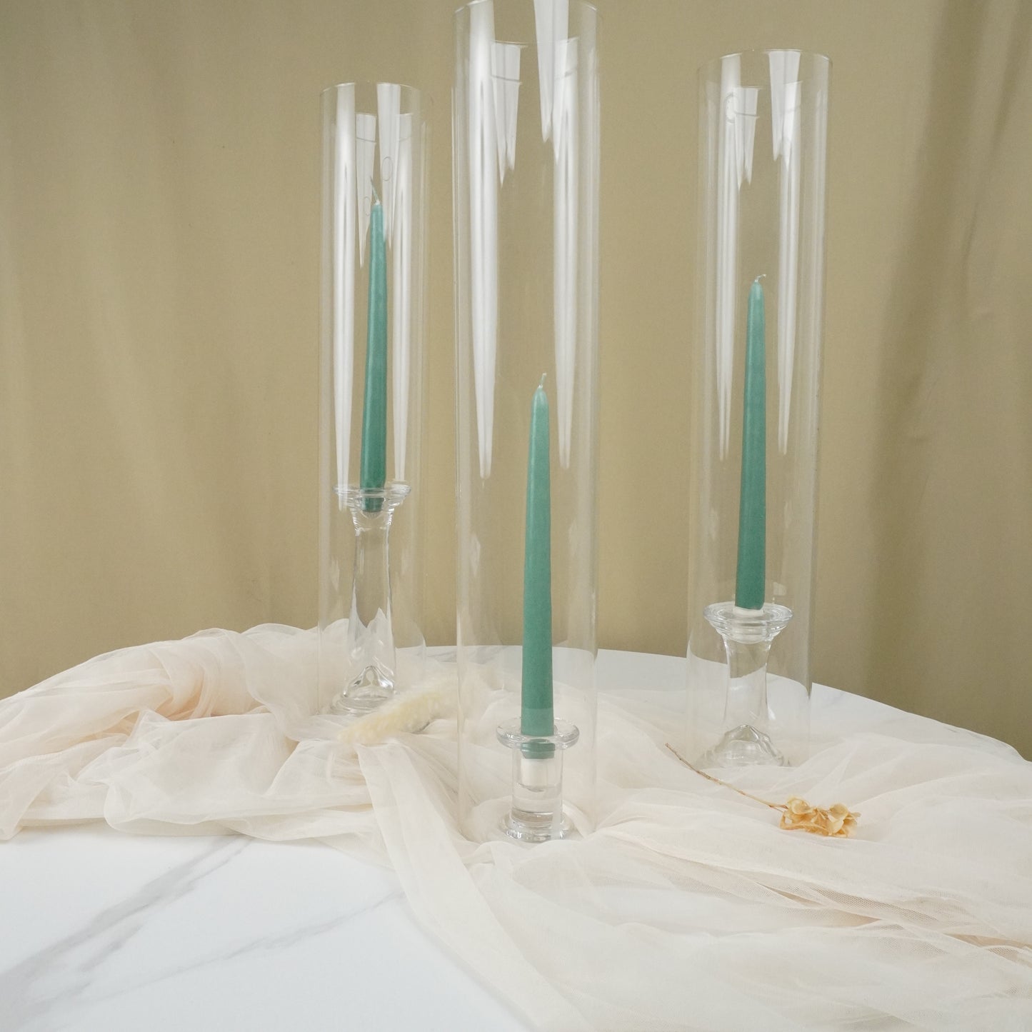Glass Candle Holder Set - rental
