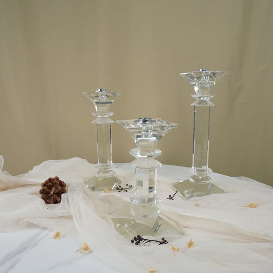 Crystal Candle Holder Set - rental
