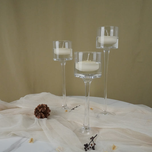 Floating Candles and Monet Stem Holder Set - rental