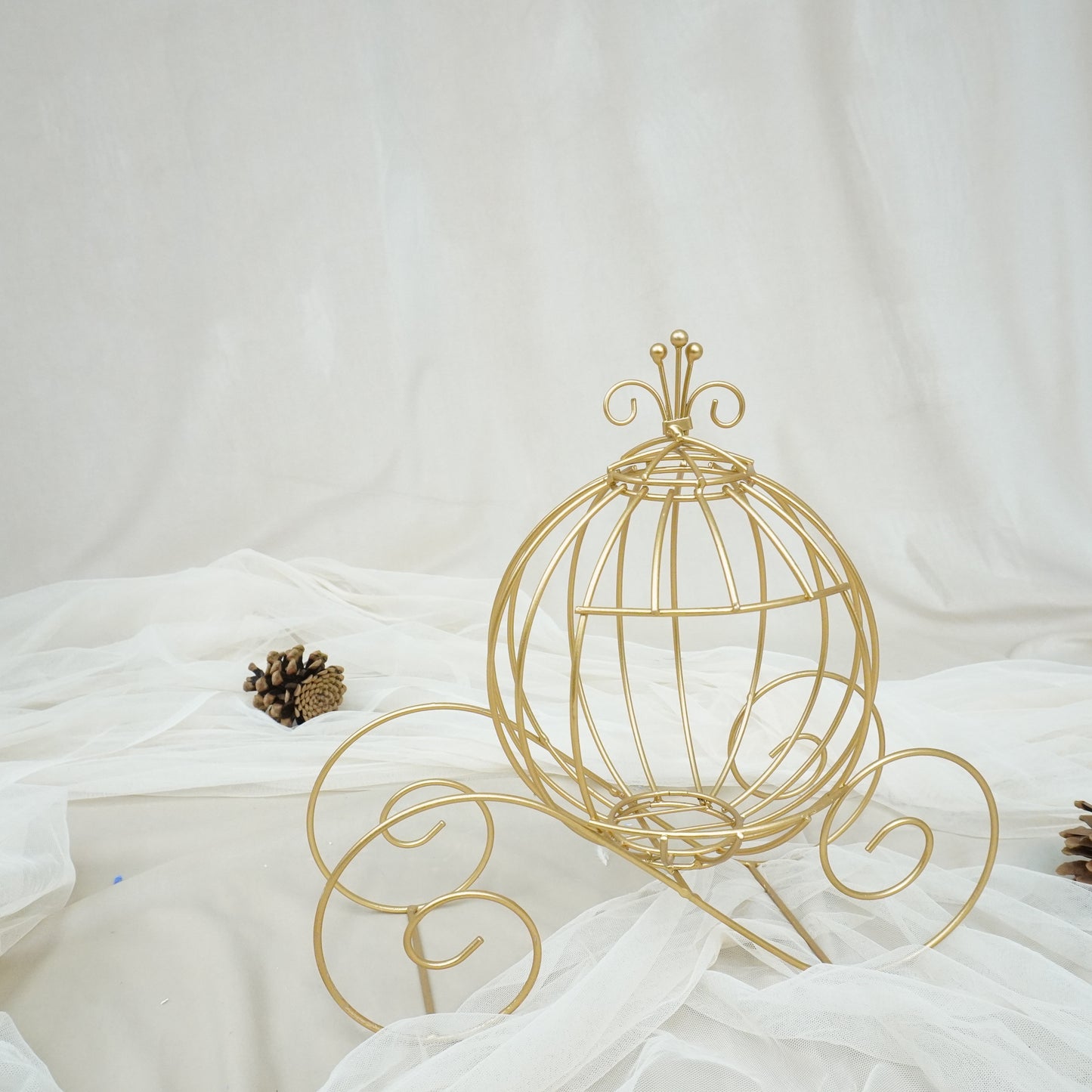 Receiving Table Decoration - Pumpkin Carriage - rental