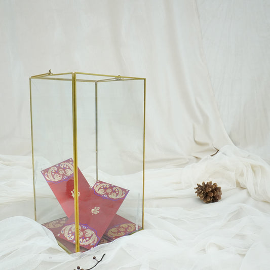 Glass Golden Card Box - rental