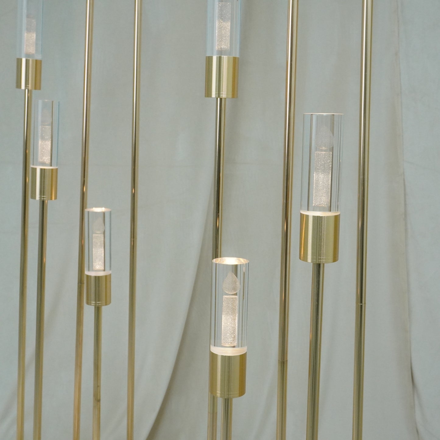 LED Golden Candelabra (5 Heads) - rental