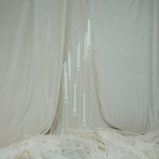 Acrylic Candelabra and Glass Cover(8 Heads) - rental