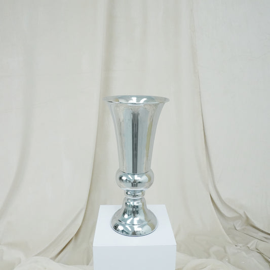 Sliver Trumpet Vase - rental