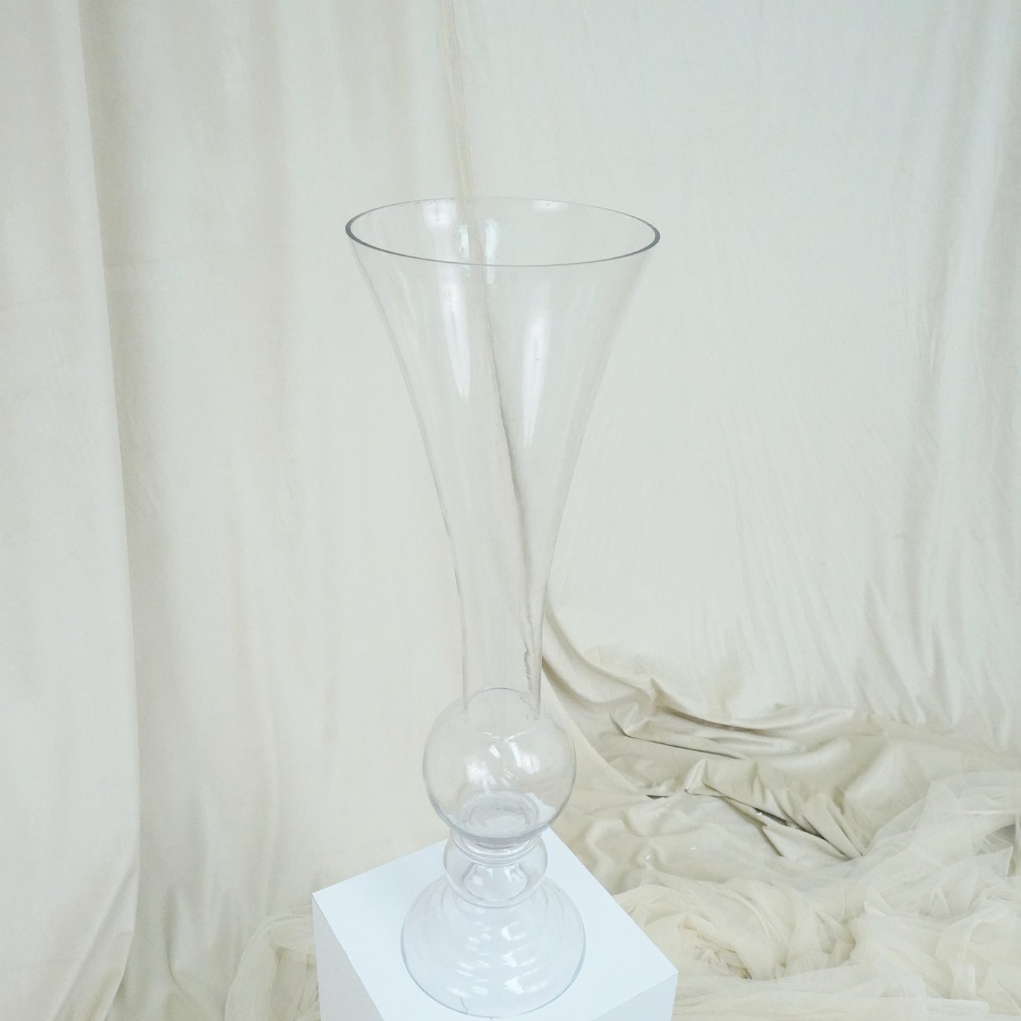 Glass Tall Caroline Vase - rental