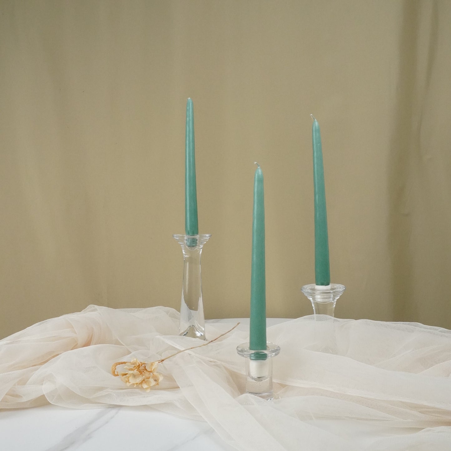 Glass Candle Holder Set - rental
