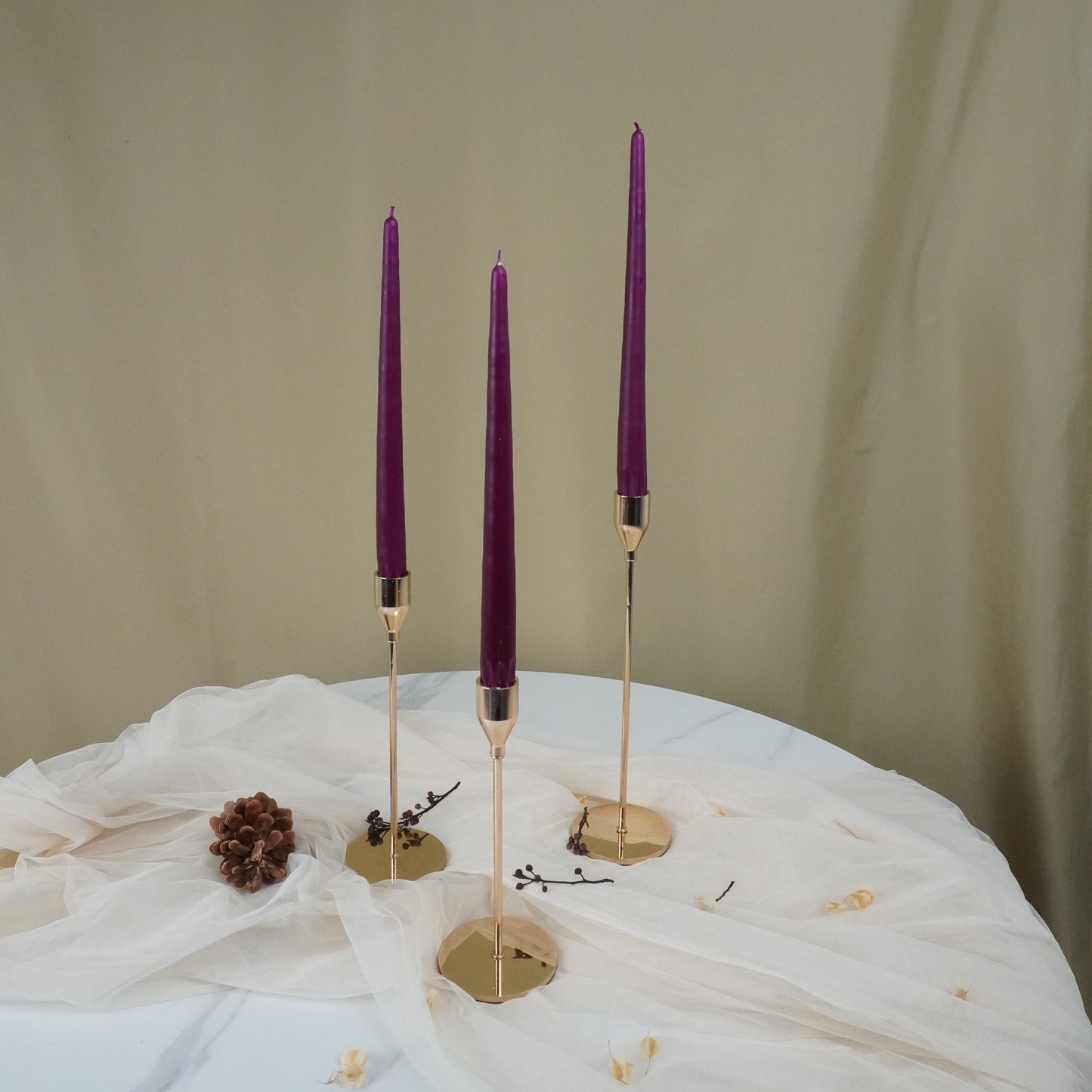 Golden Candle Holder Set - rental