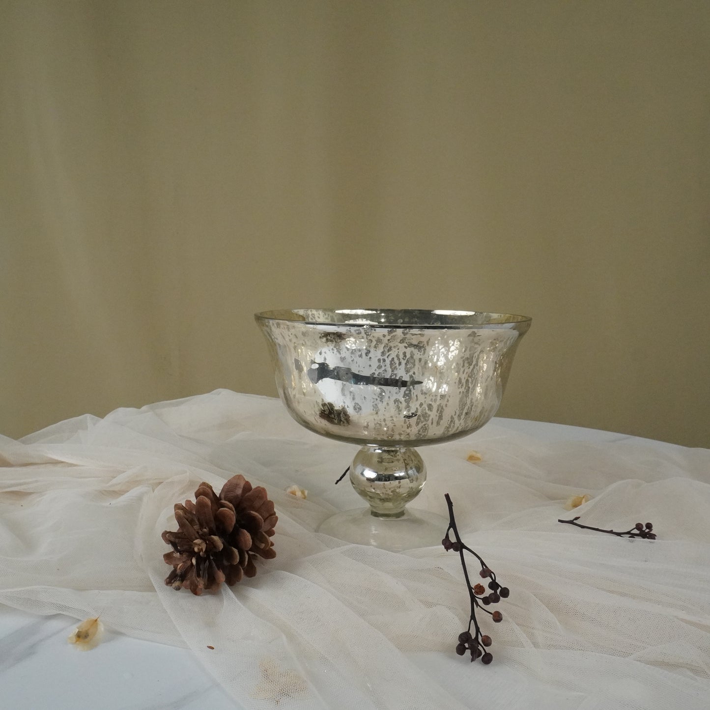Sterling Glass Bowl/Vase - Silver - rental