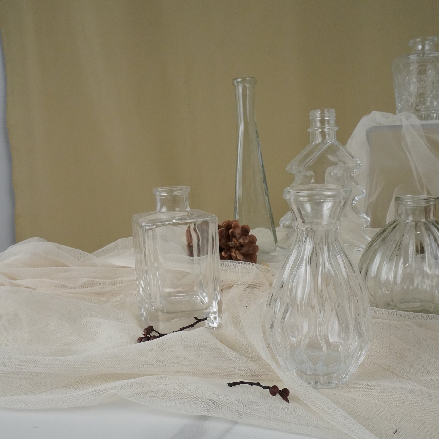 Glass Bud Vases - rental