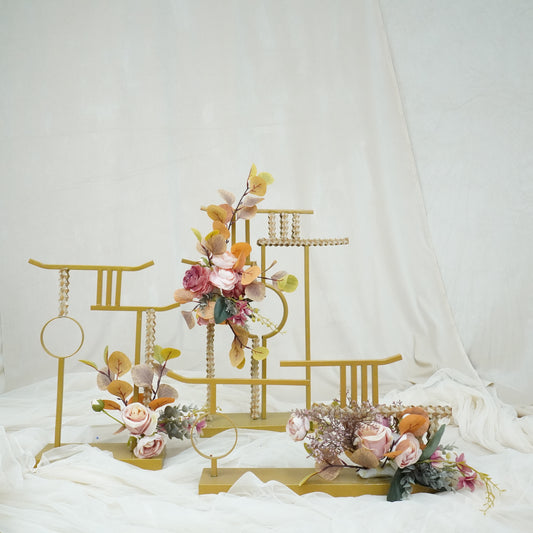 Chinese Style Wedding Decoration With Flower - rental