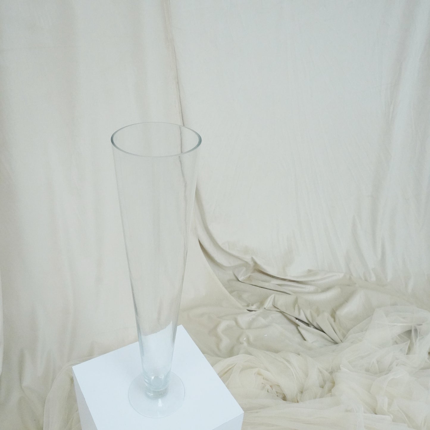 Glass Trumpet Vase - rental